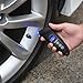 Cooolbuy 150 PSI Digital Tire Pressure Gauge 4 Settings with Non-Slip Grip and Backlit LCD-Button Cells,Tire Valve Caps,Carry Bag Included (Black-1 Pack)