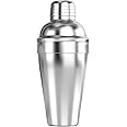 HIC Kitchen Bar Cocktail Shaker, 18/8 Stainless Steel, Mirror Finish, 3-Piece Set, Holds 18-Ounces