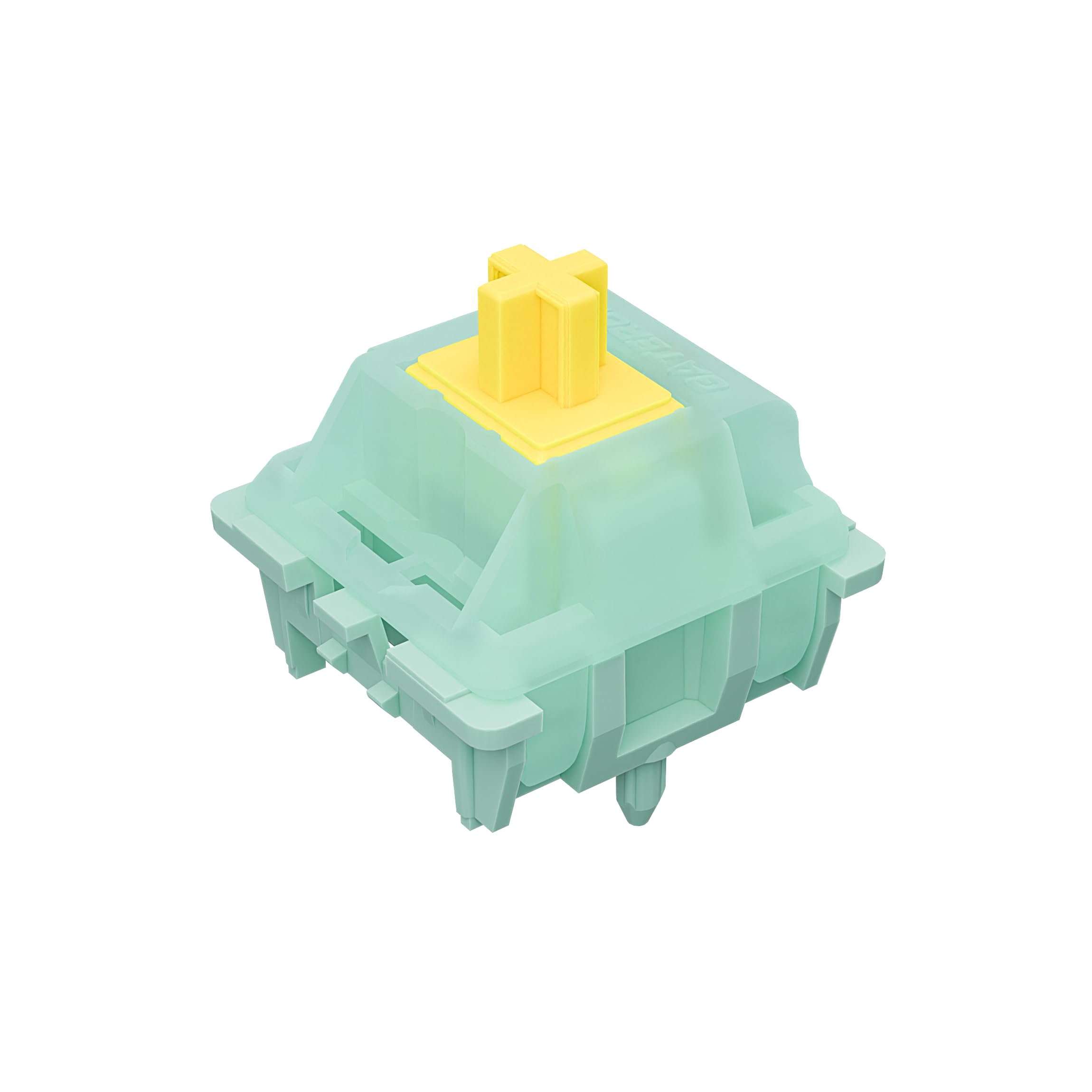 GUYEKS Gateron Jade Yellow Pro V3 Linear Keyboard Switch,5-Pin 55gf Pre-lubed Gaming Keyboard Switch Plug-in LED Compatible with MX Mechanical Keyboard(108PCS,Plug Lamp)