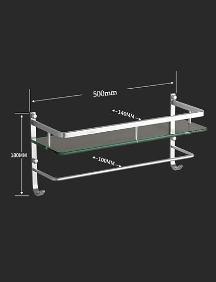 ZHAS Toallero de baño, Bastidores de baño con Marco de Aluminio Baño un