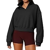 Dressmine Womens Quarter Zip Pullover Casual Long Sleeve Shirts Half Zip Sweatshirt 2025 Trendy Winter Clothes