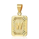 Trendsmax Mens Womens Yellow Gold Plated Initial