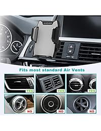Amoner Air Vent Soporte para teléfono, Soporte para teléfono Soporte para soporte de teléfono Soporte para cuna Dispositivo de grosor de 0.6 pulgadas, Compatible con iPhone Xs Max XR X 8 8 Plus 7 7 Plus SE 6S Galaxy S10 S9 S8 S7 S7 S7 y teléfonos de menos