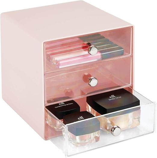 Amazon Com Mdesign Plastic Makeup Organizer Storage Station Cube