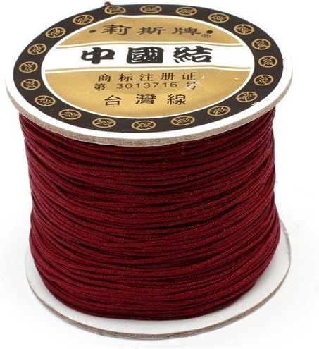 GEM-inside 0.8mm120 Meters Nylon Handcraft Braid Rattail Cord Chinese Knotting Thread For DIY Bracelet Jwelry Making