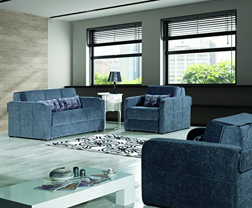Casamode Ferra Fashion Chair Sleeper Gray Chennile - Thumbnail 3
