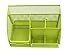 Mesh Desk Organizer 5 Compartment Office Supplies Caddy Pen Holder Card Case Organizer Storage Box with Drawer ,Green
