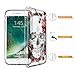 MOSNOVO Compatible for iPhone SE 2020 Case/iPhone 8 Case/iPhone 7 Case, Clear Floral Skull Flower Pattern Print Design Girl Women with Transparent TPU Bumper Back Case Cover for iPhone 7/8/SE 2nd