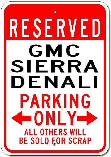GMC SIERRA DENALI Tin Wall Sign Retro Iron Painting Vintage Metal Plaque Decoration Warning Poster For Bar Cafe Store Home Garage