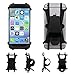 AxPower Bike Cell Phone Mount Motorcycle Handlebar Cellphone Holder Bicycle Silicone Cradle Clamp for iPhone 7 iPhone 8 iPhone X Samsung Galaxy S7 Universal Smartphone 4