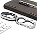 Idakekiy Stylish Carabiner Keychain Zinc Alloy Key Chain Bottle Opener (2 Pcs Silver)