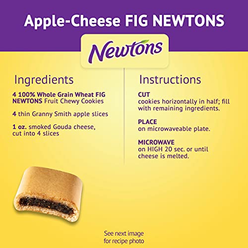 NEWTONS 100% WHOLE GRAIN WHEAT SOFT & FRUIT CHEWY FIG COOKIES, (FIG BARS), 10 OZ PACK