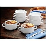 6-ps Bico Porcelain Soup Bowl Set