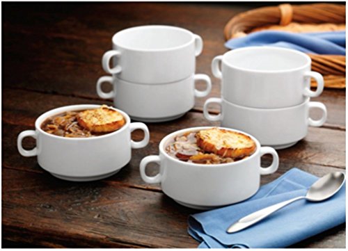 6-ps Bico Porcelain Soup Bowl Set