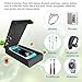 Smart Phone UV Sanitizer Portable UV Light Cell Phone Sterilizer Cleaner Aromatherapy Function Disinfector with USB Charging for iPhone Android Smart Phone Toothbrush Jewelry Watches-Black