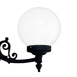 KastLite 12" White Acrylic Lamp Post Globe | Smooth