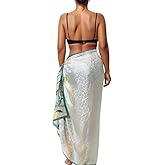 Extra Large Silk Scarf for Women 100% Mulberry Silk Shawl Wrap Oversized Jacquard Floral Scarves with Elegant Gift Box