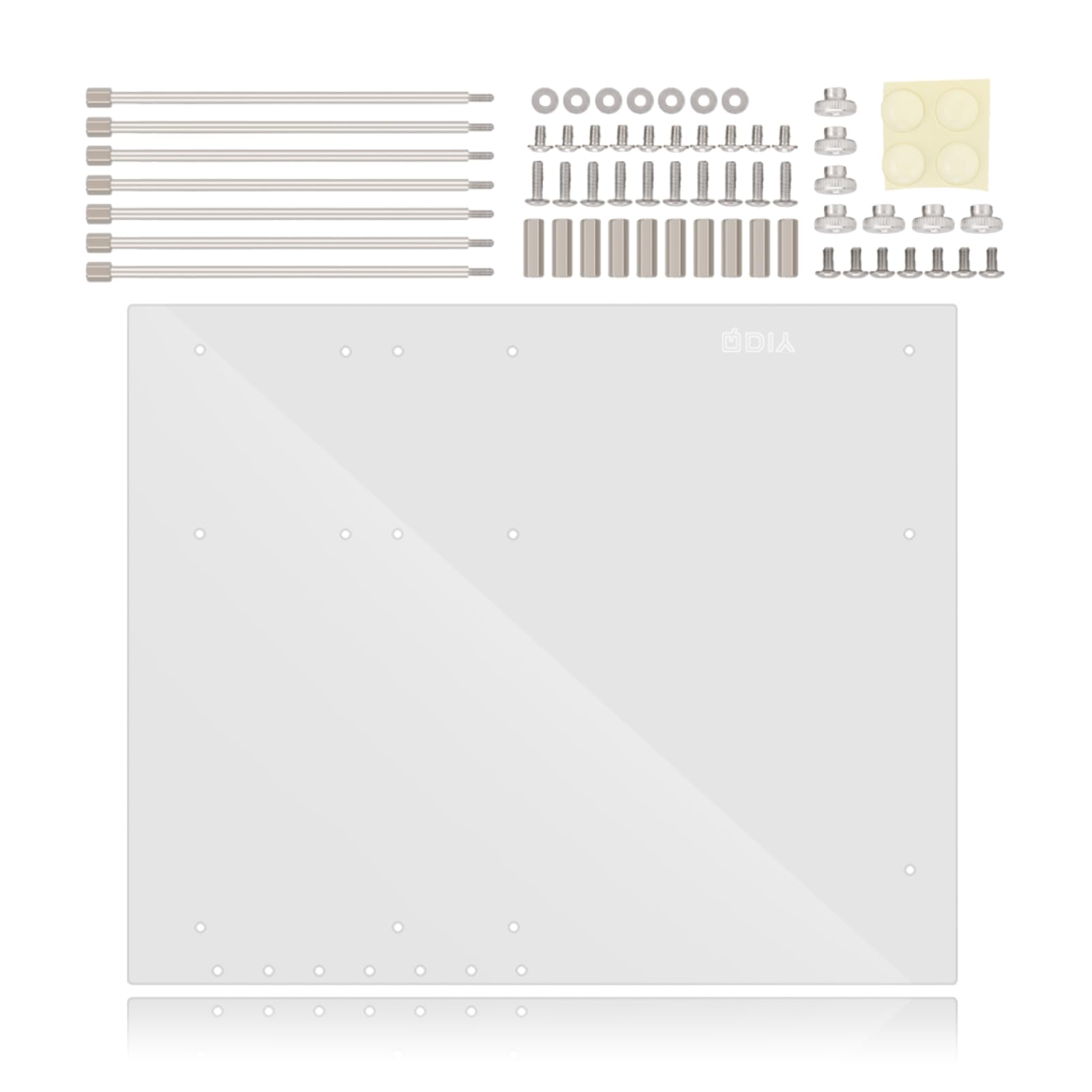 Transparent Acrylic Bracket for ATX Computer Motherboard, 4mm Thick DIY Frame for Testing or Gaming, Easy Installation, Computer Cooling