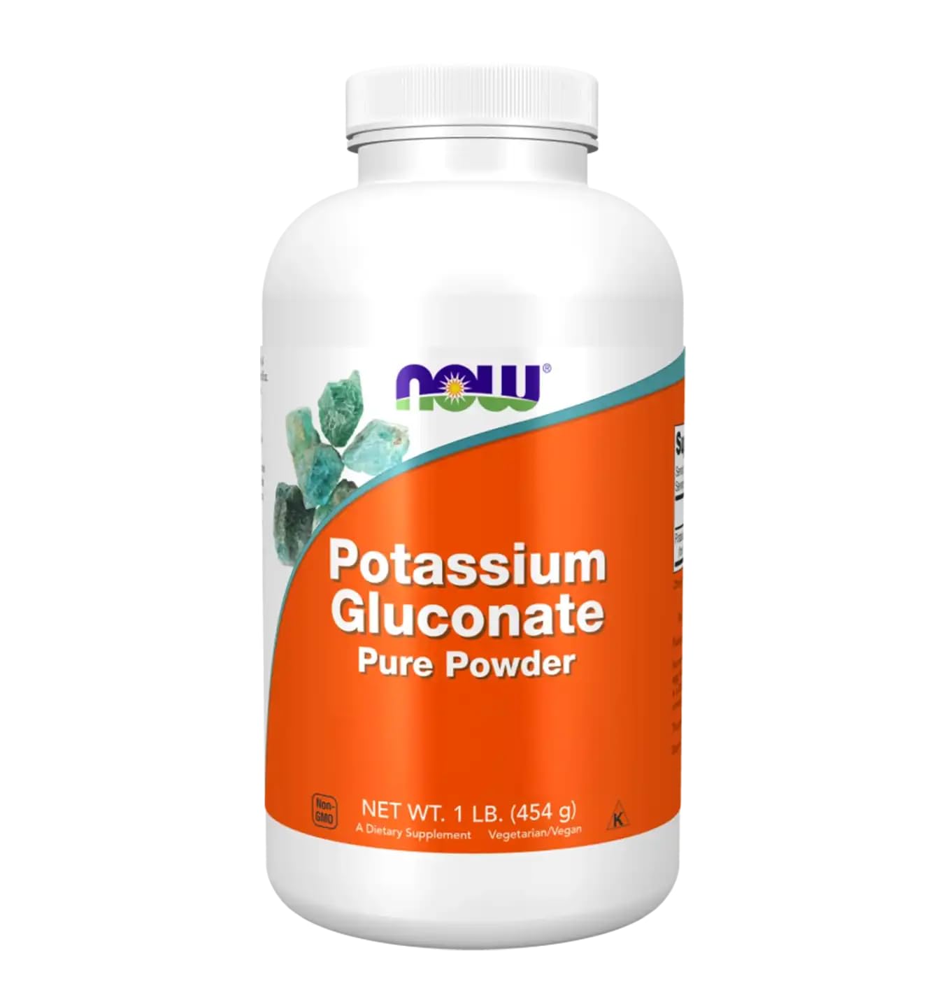 Potassium Gluconate, 100% Pure Powder, 1 lb (454 g) - Now Foods - UK Seller