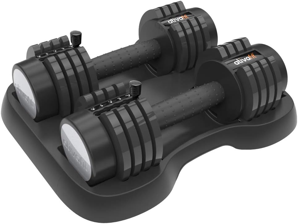 ATIVAFIT Adjustable Dumbbell for Gym Home (Single)