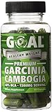 GOAL Healthy Weight - Premium Garcinia Cambogia 60 Capsules - Contains 1500mg of 60% HCA Pure Garcinia Cambogia Extract Per Serving - Best Weight Loss Supplement Natural Belly Fat Burners Diet Pills Complex Products that Really Works Fast for Women and Men Energy Boosters Pills