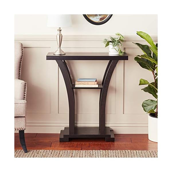 Crown Mark Draper Console Table, Espresso