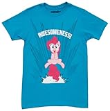 My Little Pony Pinkie Pie Awesomeness Adult Turquoise T-shirt