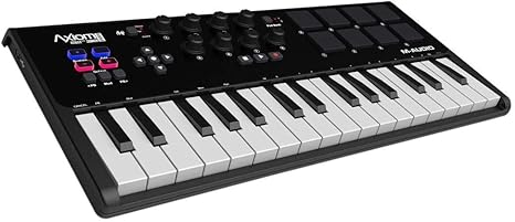 M-Audio Axiom AIR Mini 32 Kompakter MIDI USB Keyboard, VIP.30, Pad Controller, Ignite, Ableton Live Lite Inkl.