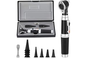 Mini Ear Otoscope, Bysameyee Magnification Diagnostic Ear Scope with LED Direct Illumination Light, Ear Healthy Tool for Doctors Nurses Adults Kids Baby Elder Pets Animals