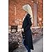 YANG-YI Women Loose Sweater Long Sleeve Knitted Cardigan Outwear Jacket Coat (M, Black)