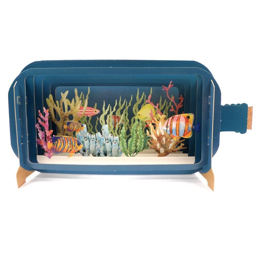 Message In A Bottle Under The Sea Pop Up Birthday Greeting Card By Alljoy Cards