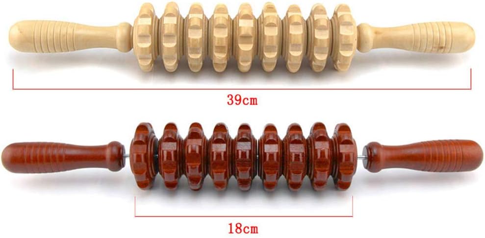 Giveme5 Pack of 2 DIY 40CM Detachable Handheld Cellulite Blasters Massage Trigger Point Manual Muscle Release Roller Stick Massager for Muscle Pain Relief Tool - Color Random: Health & Personal Care