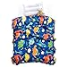 LIFEREVO Cotton Baby Toddler Blanket Spring Summer Quilt Fancy Cartoon Print Lightweight 43 x 60 Inch Blue Dinosaur