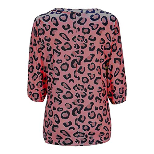 Womens Sexy Tops 2019, YEZIJIN Fashion Women Sexy V-Neck Leopard Print Blouse T-Shirt Tops Pink
