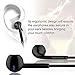 Mxstudio Earbuds with Mic, Earphones Wired Headphones with Microphone Fits for iPhone/iPod/iPad/Samsung Galaxy - 2 Piece