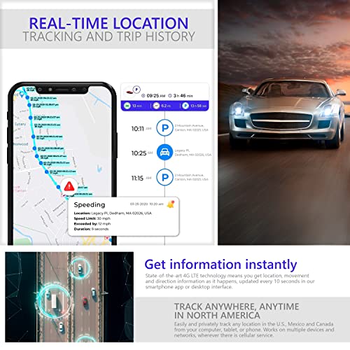 PrimeTracking Pro GPS Tracker for Vehicles, [Unlimited Distance] GPS
