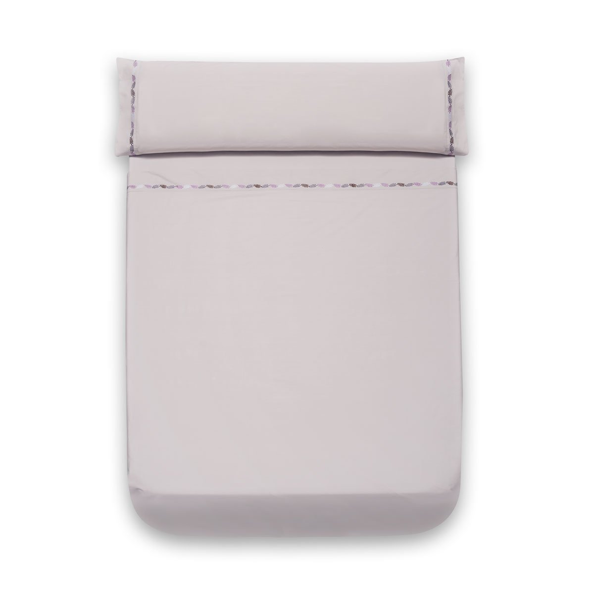 Sancarlos Dune Game of Sa ́ BANAS Embroidered, Cotton 240x270x0.1 cm grey