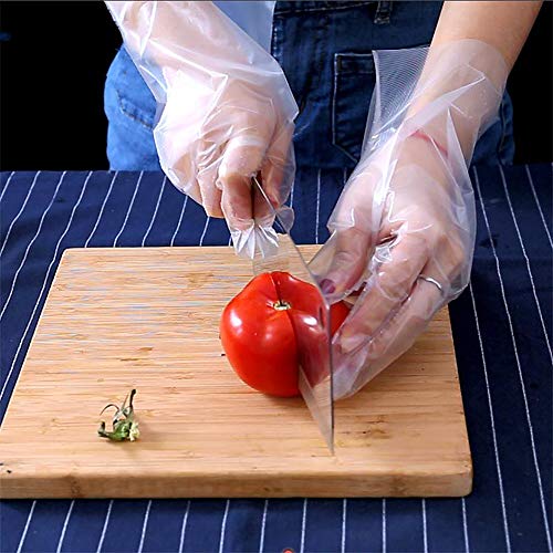 WarmCrystal, Power Free, Disposable, Limitation Silk, Soft, Comfortable, Protect Hand Gloves, Can be Used for Kitchen Cooking, Housework, Cosmetology, Hairdressing, Food Handling, Fruit (L 50 Pack) - Thumbnail 2