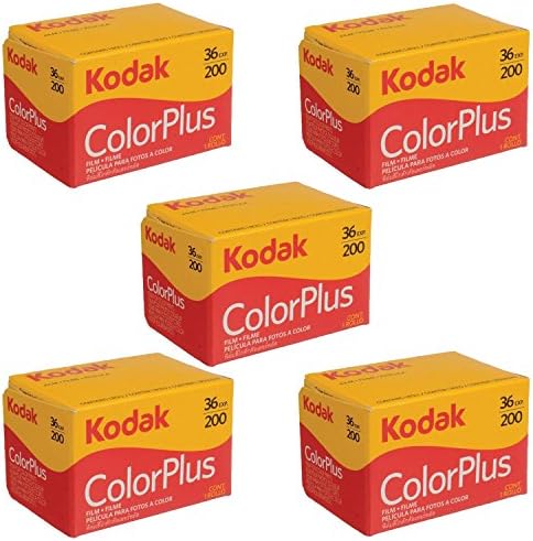 5 Rolls Of Kodak Colorplus 200 Asa 36 Exposure (Pack Of 5)