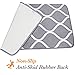 Bath Mats for Bathroom Floor 3-Pieces Set - Bathroom Rugs Set, Shower Mat, Toilet Rug, Bathroom Accessories - Thick Soft Memory Foam, Water Absorbent Bathmat, Non Slip Back - Gray - Over The Floor