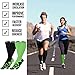 Go2 Compression Socks (2 Pair) for Women and Men Athletic Running Socks for Nurses Medical Graduated Nursing Compression Socks for Travel Running Sports Socks(2BlackLarge)