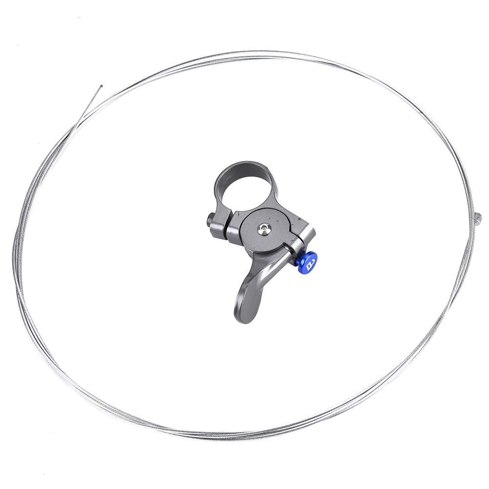 Alomejor 1Pc Bicycle Remote Lockout Lever with Inner Cable Aluminum Alloy Bike Spring Fork Remote Lockout for Mountain Bike