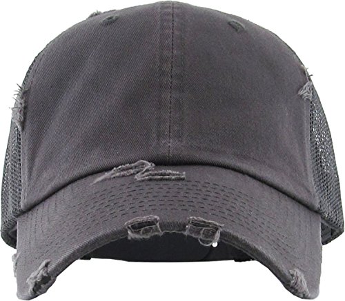 KBETHOS Vintage Washed Distressed Cotton Dad Hat Baseball Cap Adjustable Polo Trucker Unisex Style Headwear