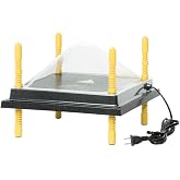 Premier 1 Chick Heating Plate Kit &ndash; 10"x10", Warms Up to 15 Chicks | Includes anti-perch cover. Adjustable push-button legs. 15 watts, 110V. Alternative to heat lamp.