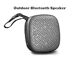 2019 Portable Outdoor Bluetooth Speaker/Shower Speaker with Enhanced Bass Sound, Built-in Microphone and Micro TF SD Card Slot,Support MP3 Play(Gray) &yuml;&yuml;
