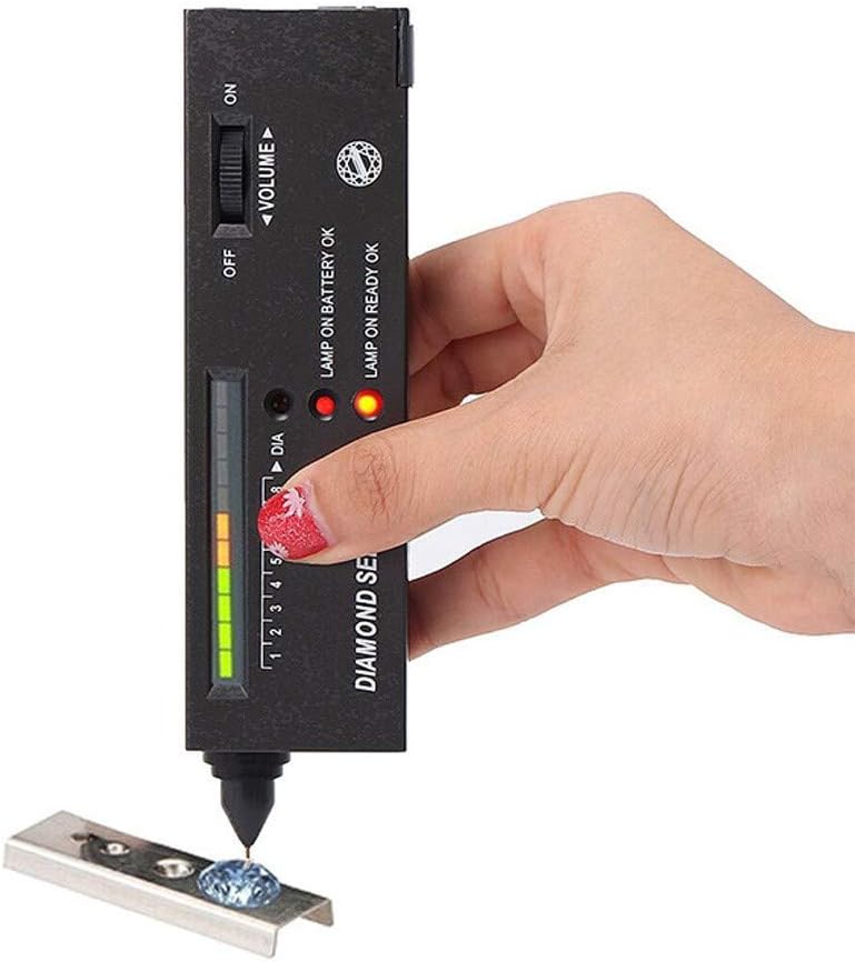 Diamond Tester, Wllsagl Xouwvpm High Accuracy Professional Jeweler Diamond Tester For Novice And Expert Electric Mini Small Professional Tools (Black)