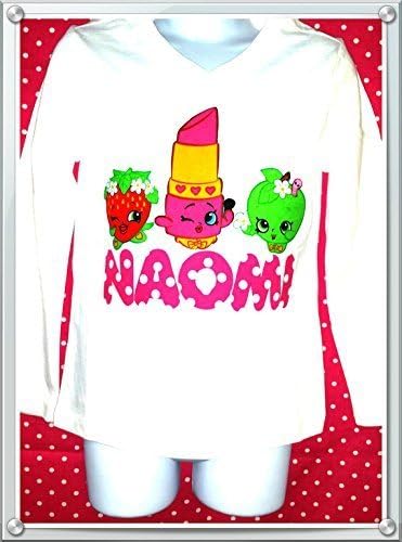 Shopkins Birthday Toddler girls shirt size 24 M, 2T, 3T, 4T, 5T, 6 yrs, 7 yrs