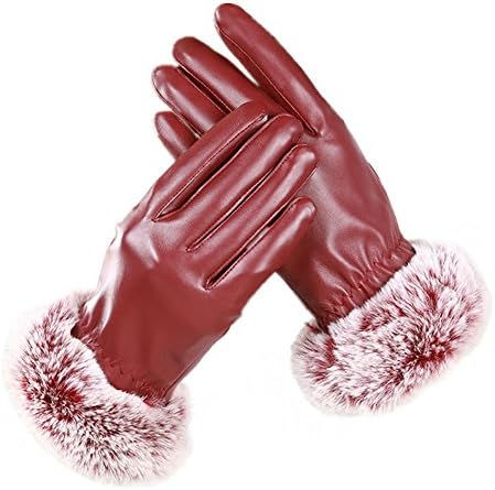Touch Screen Gloves,Women's Touchscreen Texting Driving Winter Warm Leather Gloves