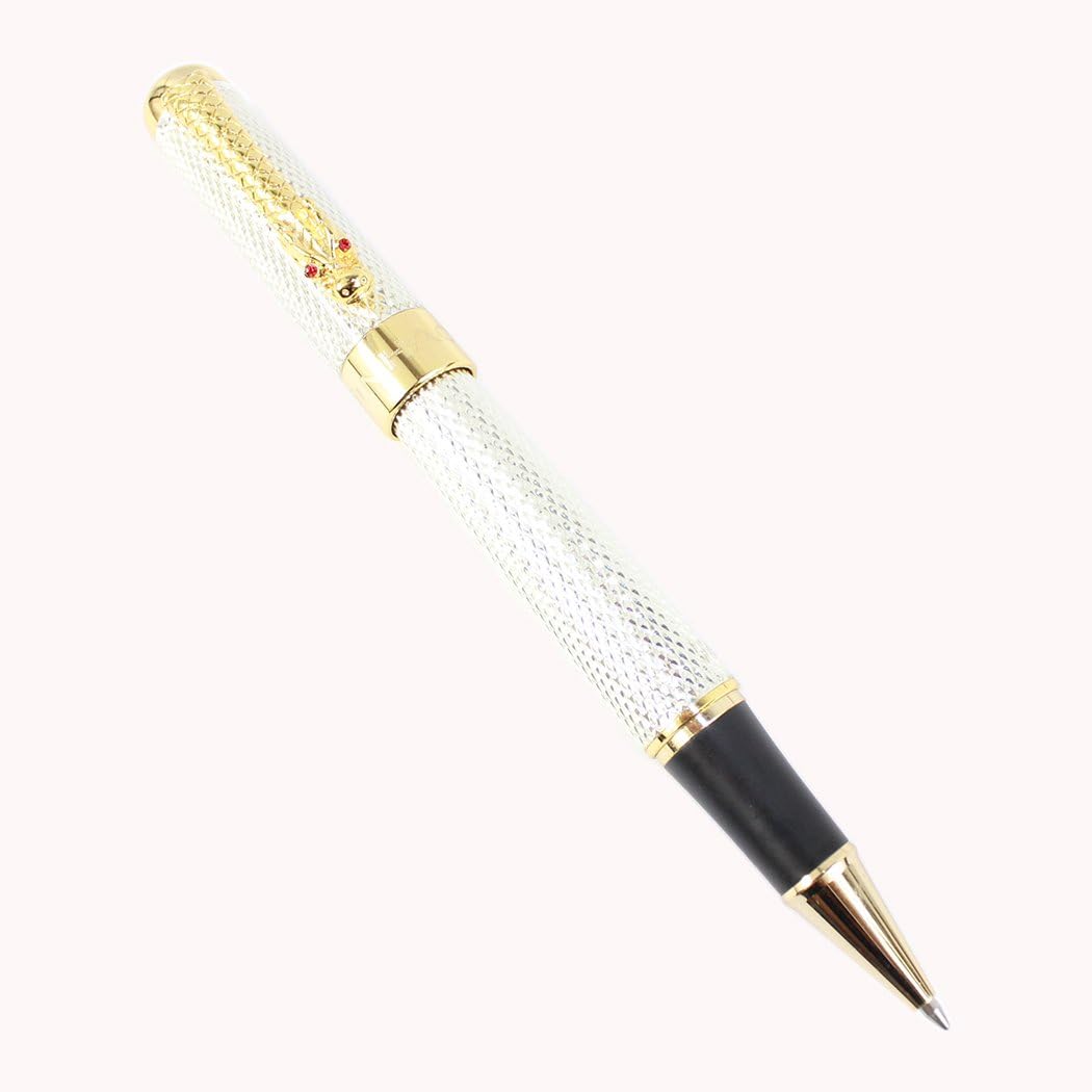 Gullor Golden Dragon Red Crystal Eyes Rollerball Pen - Image 3