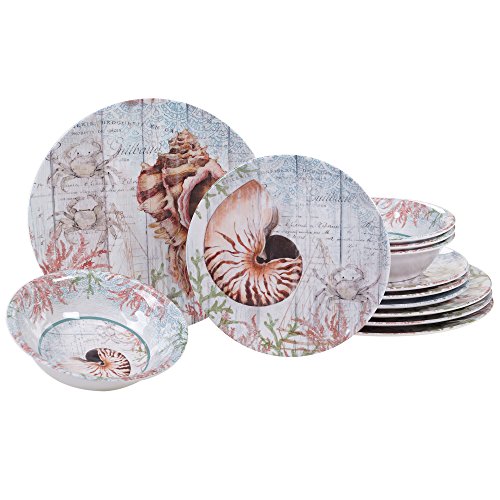 Certified International Sanibel Melamine 12 pc Dinnerware Set
